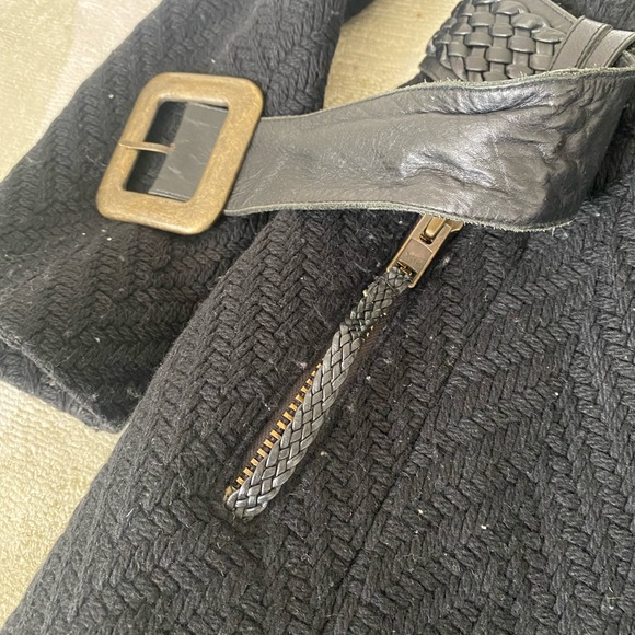 Mackage Shia 2 -in-1 tailored wool coat with sash belt, Blue XS / TP. - Picture 6 of 11